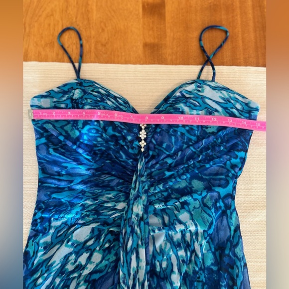 Onyx By Wendye Chaitin Blue Mini Dress - Picture 5 of 7